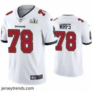 Exquisite Tristan Wirfs Buccaneers White Super Bowl Lv Vapor Limited Jersey