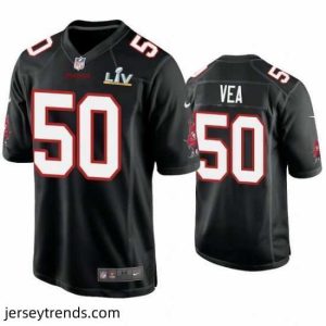 Radiant Vita Vea Buccaneers Black Super Bowl Lv Game Fashion Jersey