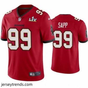 Suave Warren Sapp Buccaneers Red Super Bowl Lv Vapor Limited Jersey