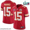 Enchanting Toddler Kansas City Chiefs 15 Patrick Mahomes Red Super Bowl LVII Patch Vapor Untouchable Limited Stitched Jersey