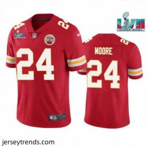 Suave Toddler Kansas City Chiefs 24 Skyy Moore Red Super Bowl LVII Patch Vapor Untouchable Limited Stitched Jersey