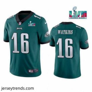 Exquisite Toddler Philadelphia Eagles 16 Quez Watkins Green Super Bowl LVII Vapor Untouchable Limited Stitched Jersey