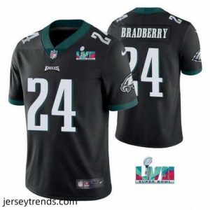 Enchanting Toddler Philadelphia Eagles 24 James Bradberry Black Super Bowl LVII Vapor Untouchable Limited Stitched Jersey