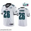Brilliant Toddler Philadelphia Eagles 26 Miles Sanders White Super Bowl LVII Patch Vapor Untouchable Limited Stitched Jersey