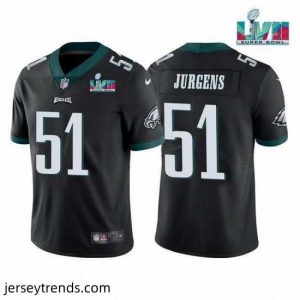 Magnificent Toddler Philadelphia Eagles 51 Cam Jurgens Black Super Bowl LVII Vapor Untouchable Limited Stitched Jersey