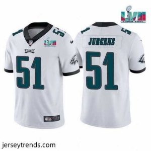 Enchanting Toddler Philadelphia Eagles 51 Cam Jurgens White Super Bowl LVII Vapor Untouchable Limited Stitched Jersey