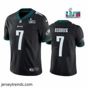 Striking Toddler Philadelphia Eagles 7 Haason Reddick Black Super Bowl LVII Patch Vapor Untouchable Limited Stitched Jersey