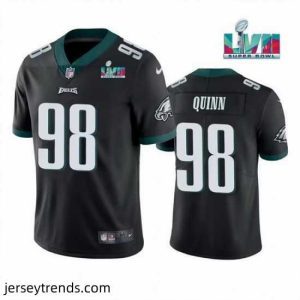 Radiant Toddler Philadelphia Eagles 98 Robert Quinn Black Super Bowl LVII Vapor Untouchable Limited Stitched Jersey