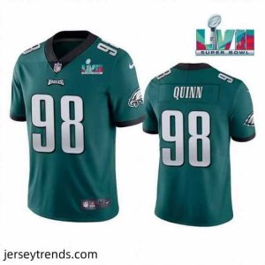 Magnificent Toddler Philadelphia Eagles 98 Robert Quinn Green Super Bowl LVII Vapor Untouchable Limited Stitched Jersey