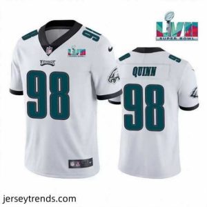 Striking Toddler Philadelphia Eagles 98 Robert Quinn White Super Bowl LVII Vapor Untouchable Limited Stitched Jersey