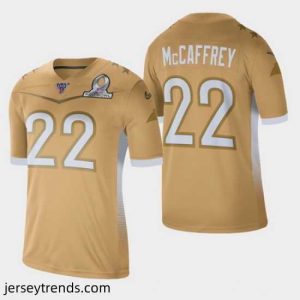 Brilliant Men's Carolina Panthers #22 Christian McCaffrey 2020 NFC Pro Bowl Game Jersey