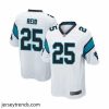 Brilliant Mens Carolina Panthers 25 Eric Reid Game White Football Jersey