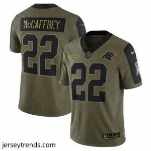 Brilliant Men's Carolina Panthers Christian McCaffrey Nike Olive 2021 Salute To Service Limited Player Jersey