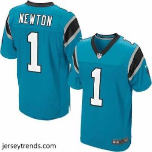 Exquisite Mens Nike Carolina Panthers 1 Cam Newton Elite Blue Alternate NFL Jersey