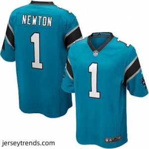 Magnificent Mens Nike Carolina Panthers 1 Cam Newton Game Blue Alternate NFL Jersey