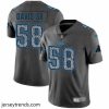 Brilliant Mens Nike Carolina Panthers 58 Thomas Davis Gray Static Vapor Untouchable Limited NFL Jersey