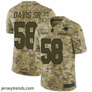 Enchanting Mens Nike Carolina Panthers 58 Thomas Davis Limited Camo 2018 Salute to Service NFL Jersey
