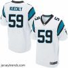Magnificent Mens Nike Carolina Panthers 59 Luke Kuechly Elite White NFL Jersey
