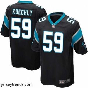 Magnificent Mens Nike Carolina Panthers 59 Luke Kuechly Game Black Team Color NFL Jersey