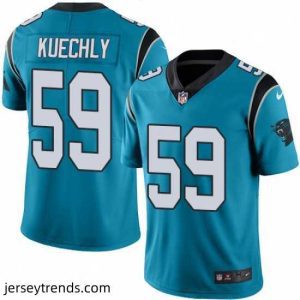 Radiant Mens Nike Carolina Panthers 59 Luke Kuechly Limited Blue Rush Vapor Untouchable NFL Jersey