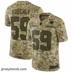 Radiant Mens Nike Carolina Panthers 59 Luke Kuechly Limited Camo 2018 Salute to Service NFL Jersey
