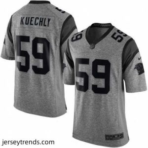 Exquisite Mens Nike Carolina Panthers 59 Luke Kuechly Limited Gray Gridiron NFL Jersey