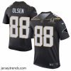 Brilliant Mens Nike Carolina Panthers 88 Greg Olsen Elite Black Team Irvin 2016 Pro Bowl NFL Jersey
