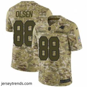 Enchanting Mens Nike Carolina Panthers 88 Greg Olsen Limited Camo 2018 Salute to Service NFL Jersey