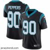 Brilliant Mens Nike Carolina Panthers 90 Julius Peppers Black Team Color Vapor Untouchable Limited Player NFL Jersey