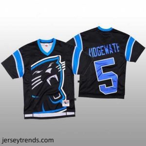 Captivating NFL Carolina Panthers 5 Teddy Bridgewater Black Mitchell  26 Nell Big Face Fashion Limited NFL Jersey
