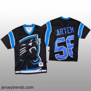 Exquisite NFL Carolina Panthers 56 Jermaine Carter Black Mitchell  26 Nell Big Face Fashion Limited NFL Jersey