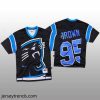 Captivating NFL Carolina Panthers 95 Derrick Brown Black Mitchell  26 Nell Big Face Fashion Limited NFL Jersey