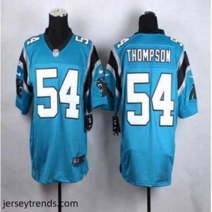 Brilliant New Carolina Panthers #54 Shaq Thompson Blue Alternate Stitched NFL Elite jersey