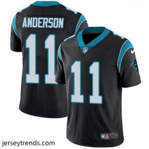 Magnificent Nike Carolina Panthers 11 Robby Anderson Black Team Color Stitched NFL Vapor Untouchable Limited Jersey