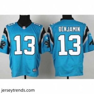 Enchanting Nike Carolina Panthers 13 Kelvin Benjamin Blue Elite NFL Jersey