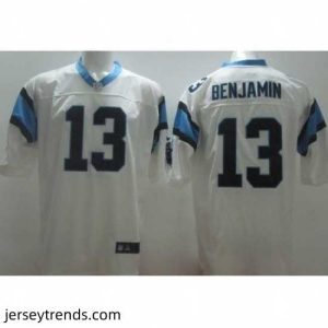 Striking Nike Carolina Panthers 13 Kelvin Benjamin White Elite NFL Jersey