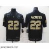 Brilliant Nike Carolina Panthers 22 Christian McCaffrey Black Camo 2020 Salute To Service Limited Jersey