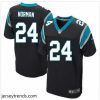 Suave Nike Carolina Panthers #24 Josh Norman Black Team Color Mens Stitched NFL Elite Jersey