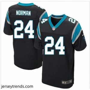 Suave Nike Carolina Panthers #24 Josh Norman Black Team Color Mens Stitched NFL Elite Jersey