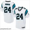 Suave Nike Carolina Panthers #24 Josh Norman White Mens Stitched NFL Elite Jersey