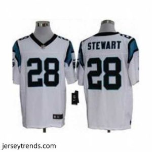 Exquisite Nike Carolina Panthers 28 Jonathan Stewart white Elite NFL Jersey