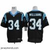 Brilliant Nike Carolina Panthers 34 DeAngelo Williams Black Elite NFL Jersey