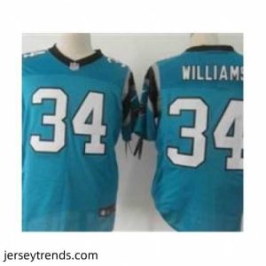 Exquisite Nike Carolina Panthers 34 DeAngelo Williams blue Elite NFL Jersey