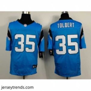 Exquisite Nike Carolina Panthers 35 Mike Tolbert blue Elite NFL Jersey