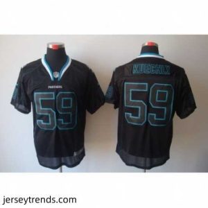 Brilliant Nike Carolina Panthers 59 Kuechly Lights Out Black Elite NFL Jersey