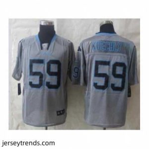 Radiant Nike Carolina Panthers 59 Kuechly grey Elite lights out NFL Jersey