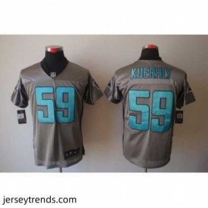 Magnificent Nike Carolina Panthers 59 Luke Kuechly Grey Elite Shadow NFL Jersey