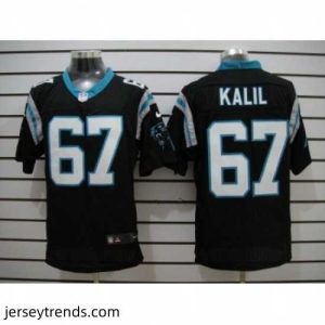 Suave Nike Carolina Panthers 67 Ryan Kalil Black Elite NFL Jersey