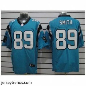 Exquisite Nike Carolina Panthers 89 Steve Smith Blue Elite NFL Jersey