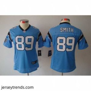 Brilliant Nike Carolina Panthers #89 Steve Smith Blue[Limited Jerseys]